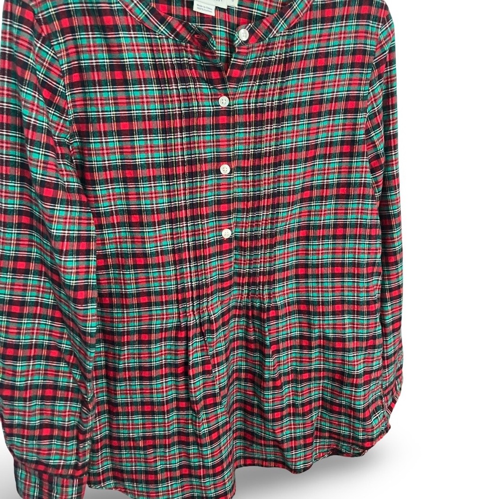 Vineyard Vines Super Soft Red and Green Plaid Shirt